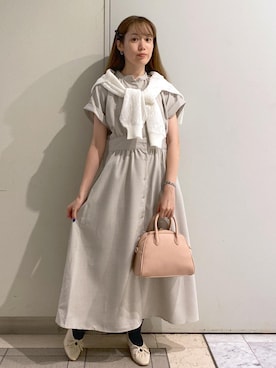 「アイテム（バレッタ/ヘアクリップ）」を使った、ゆたさん（レディース・155cm）の夏コーディネート