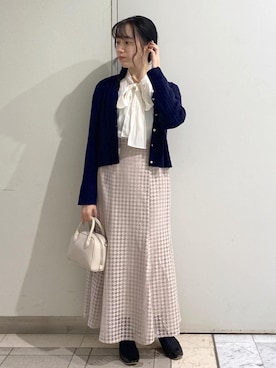 「アイテム（バレエシューズ）」を使った、ゆたさん（レディース・155cm）の秋コーディネート