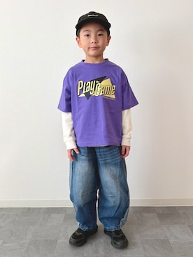 「devirock（デビロック）のアイテム」を使った、mitsu_taiさん（キッズ・120cm）の春コーディネート