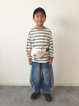 「BREEZE（ブリーズ）のアイテム」を使った、mitsu_taiさん（キッズ・120cm）の春コーディネート