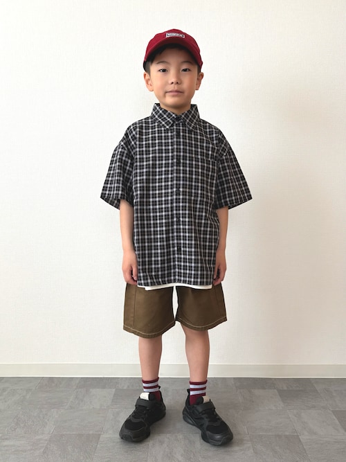 カラーツイル&デニムワイドハーフパンツ（その他パンツ）｜p.premier