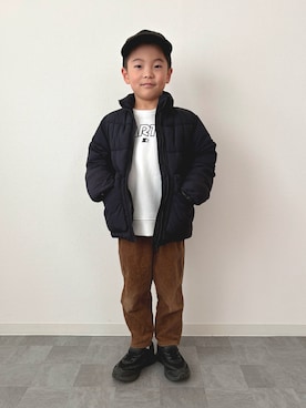 「p.premier（ピードットプルミエ）のアイテム」を使った、mitsu_taiさん（キッズ・120cm）の冬コーディネート