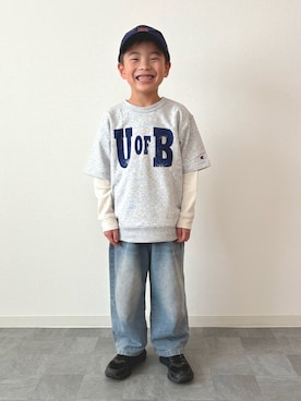 「瞬足（シュンソク）のアイテム」を使った、mitsu_taiさん（キッズ・120cm）の春コーディネート