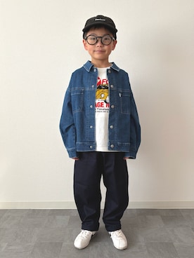 「アイテム（帽子）」を使った、mitsu_taiさん（キッズ・120cm）の春コーディネート