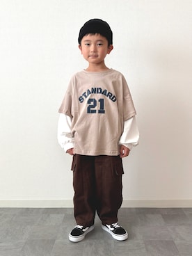 「VANS(バンズ)のアイテム」を使った、mitsu_taiさん(キッズ・110cm)の秋コーディネート