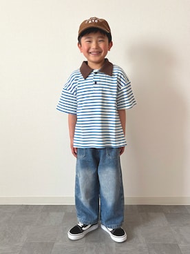 「pairmanon（ペアマノン）のアイテム」を使った、mitsu_taiさん（キッズ・110cm）の春コーディネート