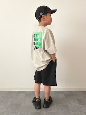 「PAIRMANON STREET（ペアマノンストリート）のアイテム」を使った、mitsu_taiさん（キッズ・120cm）の春コーディネート