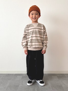 「アイテム（帽子）」を使った、mitsu_taiさん（キッズ・110cm）の秋コーディネート