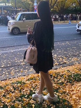 「アイテム（ハンドバッグ）」を使った、RINさん（レディース・151cm）の春コーディネート