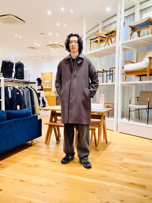 comoli ウールメルトンステンカラーコート セール】ウールメルトンステンカラーコート（ステンカラーコート