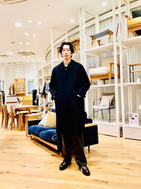 「ウールパンツ」｜Naokiさん（メンズ・187cm）の秋コーディネート