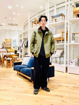 「アイテム（その他アウター）」を使った、Naokiさん（メンズ・187cm）の冬コーディネート