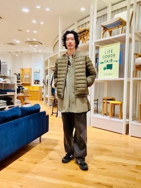 「アイテム（その他アウター）」を使った、Naokiさん（メンズ・187cm）の秋コーディネート