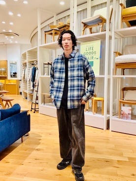 「PENDLETON（ペンドルトン）のアイテム」を使った、Naokiさん（メンズ・187cm）の秋コーディネート