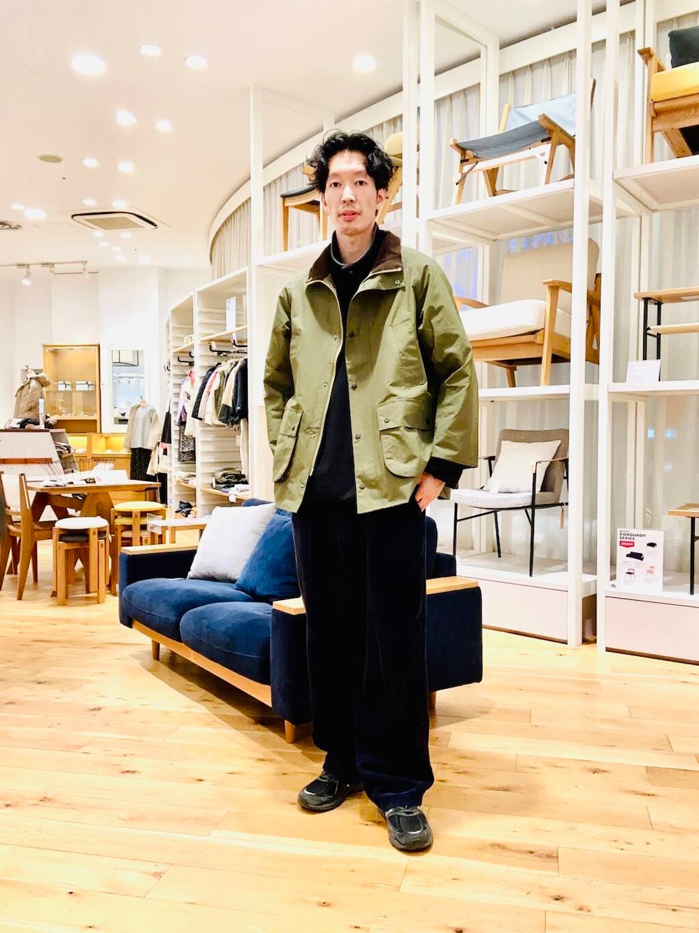 Barbourのアイテムを使った人気ファッションコーディネート