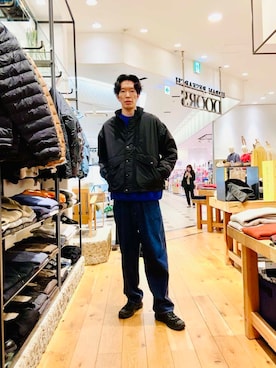 「アウトドアスタイル」｜「アイテム（その他アウター）」を使った、Naokiさん（メンズ・187cm）の秋コーディネート