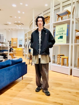 「アイテム（ジャケット/アウター）」を使った、Naokiさん（メンズ・187cm）の秋コーディネート