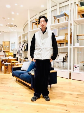 「アイテム（その他アウター）」を使った、Naokiさん（メンズ・187cm）の冬コーディネート