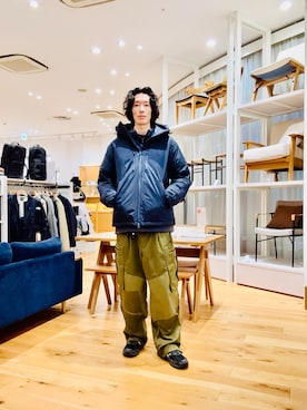 「アイテム（ジャケット/アウター）」を使った、Naokiさん（メンズ・187cm）の冬コーディネート