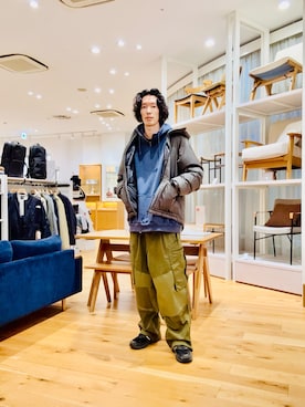 「アイテム（その他アウター）」を使った、Naokiさん（メンズ・187cm）の秋コーディネート