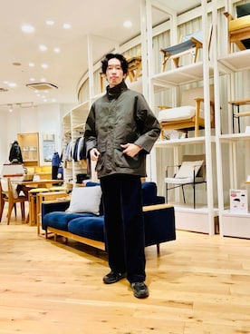 別注』Barbour OS BEDALE STANDCOLLARを使った人気ファッション