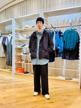 「Snow Peak（スノーピーク）のアイテム」を使った、Naokiさん（メンズ・187cm）の夏コーディネート