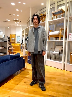 「アイテム（シャツ/ブラウス）」を使った、Naokiさん（メンズ・187cm）の夏コーディネート