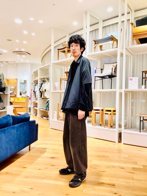 『仁村紗和さん着用』『UR TECH』サマシェア シャツカーディガン