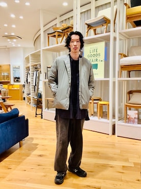 「アイテム（ジャケット/アウター）」を使った、Naokiさん（メンズ・187cm）の秋コーディネート