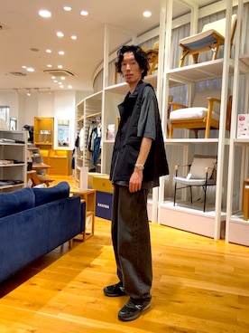 「アイテム（その他アウター）」を使った、Naokiさん（メンズ・187cm）の夏コーディネート