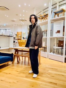 Naokiさん（メンズ・187cm）の冬コーディネート