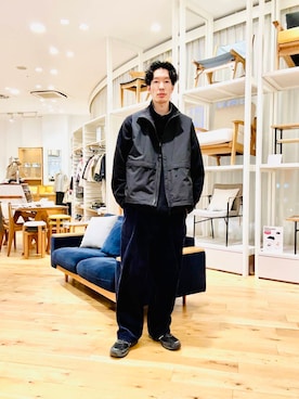 「アイテム（その他アウター）」を使った、Naokiさん（メンズ・187cm）の冬コーディネート
