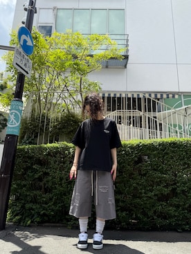 「A4A（エーフォーエー）のアイテム」を使った、白石 凜さん（レディース・164cm）の夏コーディネート