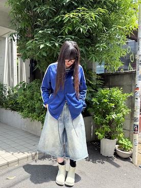 「DANKE SCHON（ダンケシェーン）のアイテム」を使った、白石 凜さん（レディース・164cm）の春コーディネート