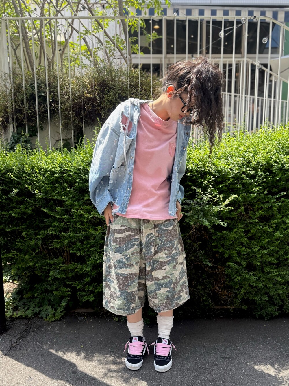 WHITELAND/ホワイトランド/CAMO DOUBLE KNEE SHORT PANTSを使った人気