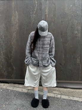 「DANKE SCHON（ダンケシェーン）のDankeSchon/ダンケシェーン/TWEED JACKET（その他アウター、グレー系）」を使った、白石 凜さん（レディース・164cm）の秋コーディネート