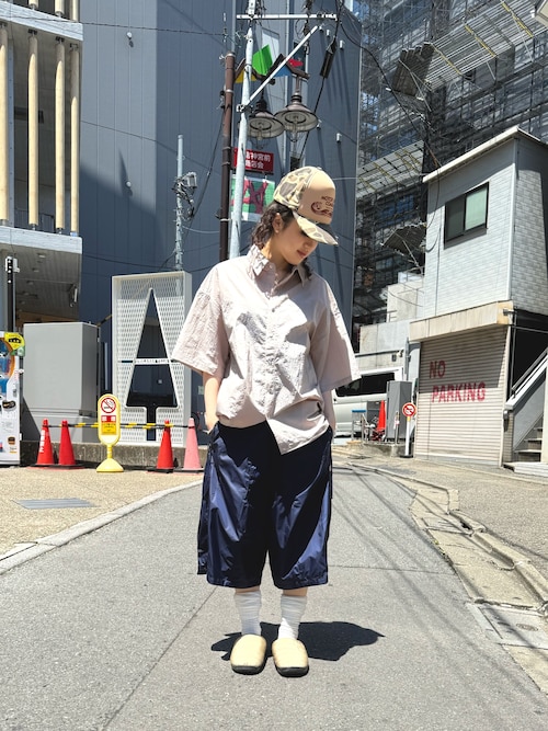 エルエイチピー（LHP）/WHITELAND／ホワイトランド／NYLON S／S SHIRT WHITELAND/ホワイトランド/NYLON S/S SHIRT（シャツ/ブラウス