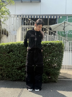 「蛍光カラー」｜白石 凜さん（レディース・164cm）の夏コーディネート