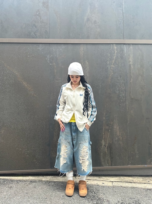 WHITELAND/ホワイトランド/DENIM DOUBLE KNEE SHORT PANT