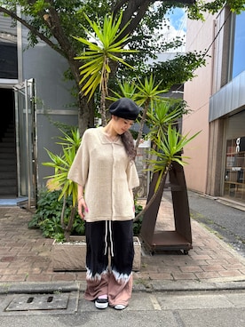 「L.H.P（エルエイチピー）のアイテム」を使った、白石 凜さん（レディース・164cm）の夏コーディネート