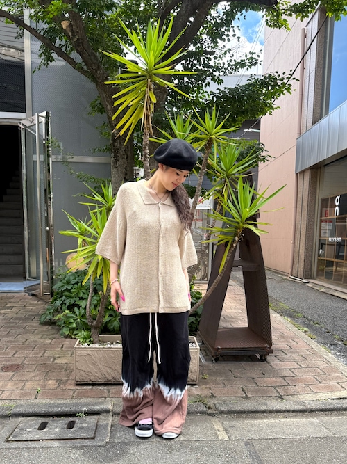 WHITELAND/ホワイトランド/KNIT S/S SHIRT（シャツ/ブラウス