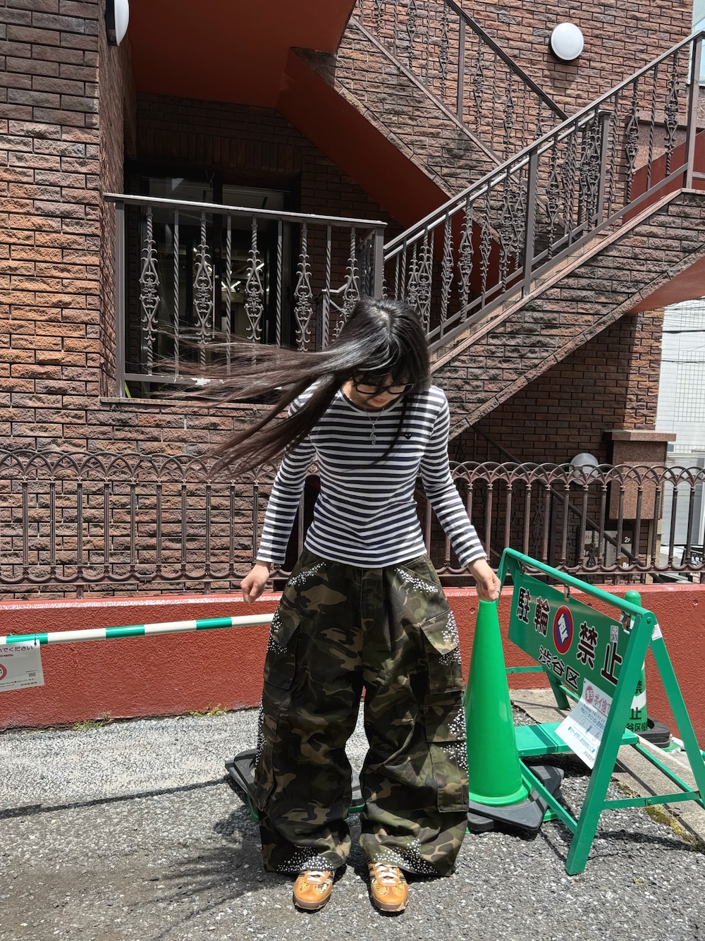 インフルエンサー riku 着用 jadedLondon S カーゴパンツ 希少 