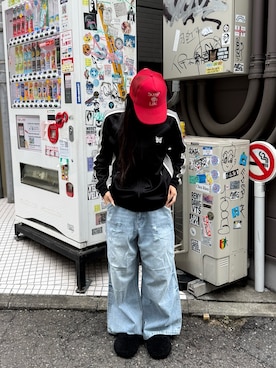「Needles（ニードルス）のアイテム」を使った、白石 凜さん（レディース・164cm）の夏コーディネート