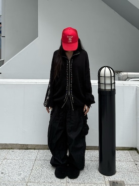 「Needles（ニードルス）のアイテム」を使った、白石 凜さん（レディース・164cm）の秋コーディネート