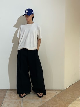 「アイテム（キャップ）」を使った、ss901940さん（メンズ・171cm）の秋コーディネート