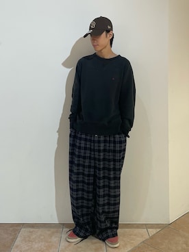 「アイテム（スニーカー）」を使った、ss901940さん（メンズ・171cm）の秋コーディネート