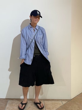 「アイテム（サンダル）」を使った、ss901940さん（メンズ・171cm）の夏コーディネート