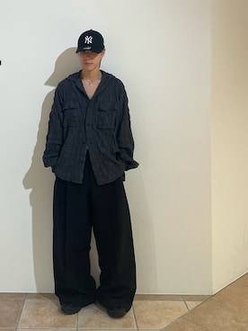 「アイテム（キャップ）」を使った、ss901940さん（メンズ・171cm）の秋コーディネート