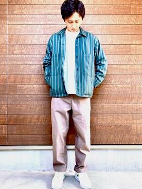 「JOURNAL STANDARD（ジャーナルスタンダード）のアイテム（ブルゾン）」を使った、KATTSUUさん（メンズ・175cm）の秋コーディネート