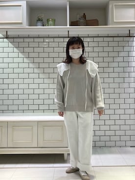 「ナチュラルスタイル」｜「アイテム（その他シューズ）」を使った、chihakoさん（レディース・155cm）の冬コーディネート